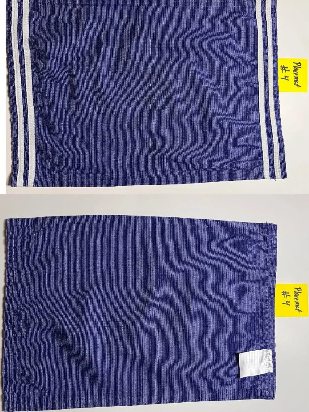 Avon Home Blue White Striped Cotton Placemats Set of 4 Nautical‎ Coastal
